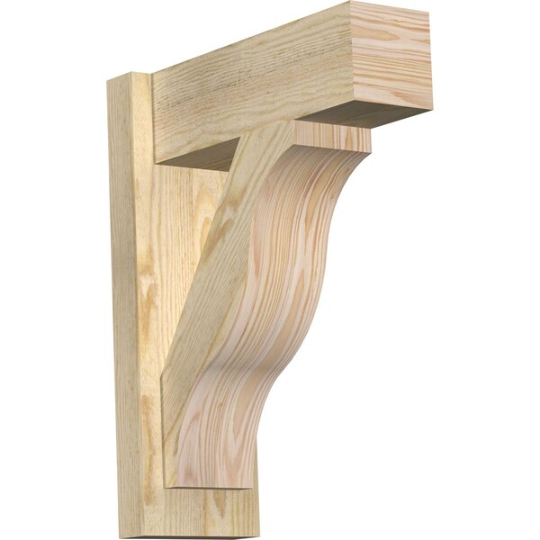 Ekena Millwork Funston Block Rough Sawn Outlooker, Douglas Fir, 6"W x 16"D x 20"H OUT06X16X20FST05RDF - main